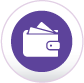 icon showing a wallet